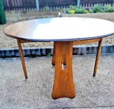 Ercol Windsor Dining Table Gate Leg Extending Space Saver Solid Wood Free ? 