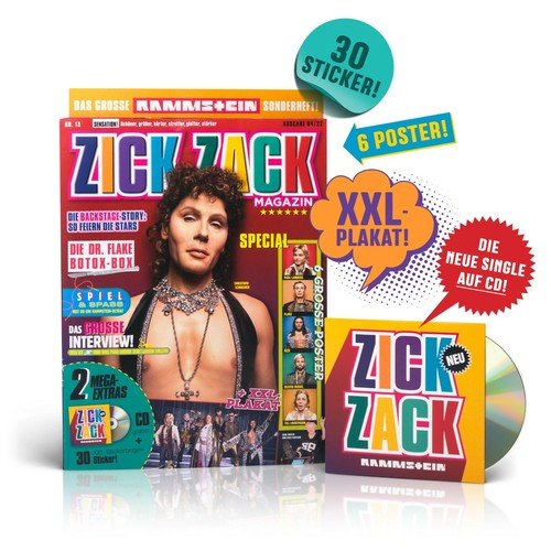Rammstein zick zack track - zick, cd