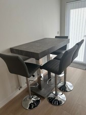 bar table and stools