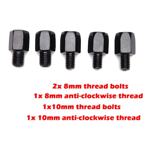 Black 8mm 10mm - thread, bolts