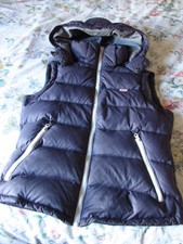 Jack Wills hooded down filled grey gilet size 10