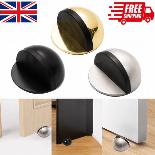 Door stop floor wall oval - door,
