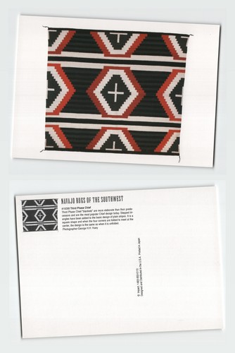 Vintage postcard navajo rugs - postcard,