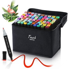 80x Marker Pens Set Copic