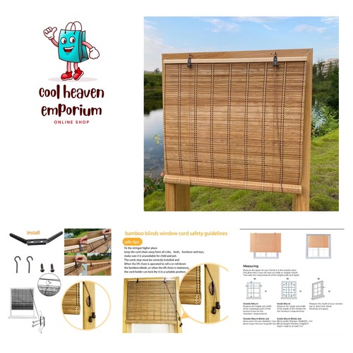Elegant light filtering bamboo - elegant,