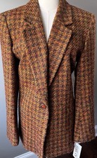 Vintage tweed jacket wool - tweed,