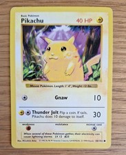 Shadowless Pikachu Yellow