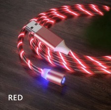 LED 3 in 1 Magnetic Charger Cable Fast Charging USB 2.4A For UNIVERSAL mobile 