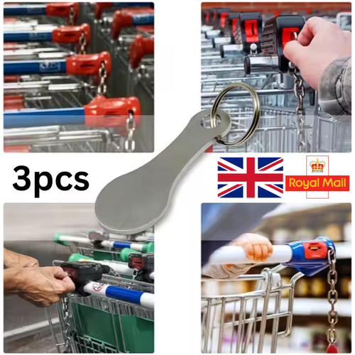 Trolley coin keyring - trolley,