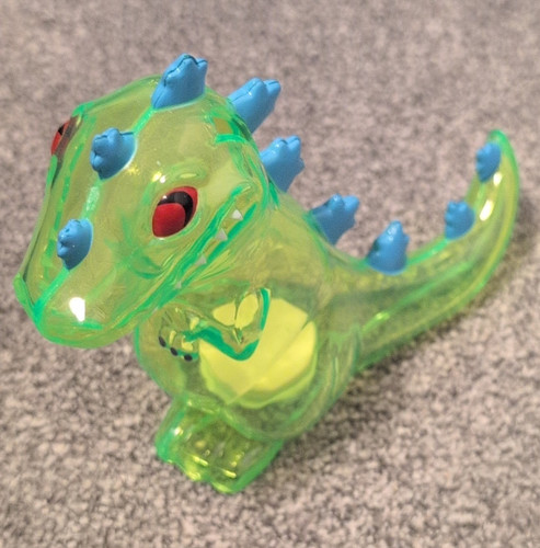 Translucent green dinosaur - green,