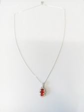 Crimson Fire Opal Pendant