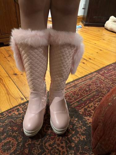 Pink knee high - knee,