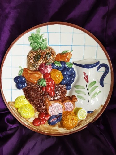 Majolica fruit wall - 12",