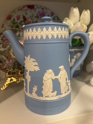 Jasper ware blue dudson - blue, hanley