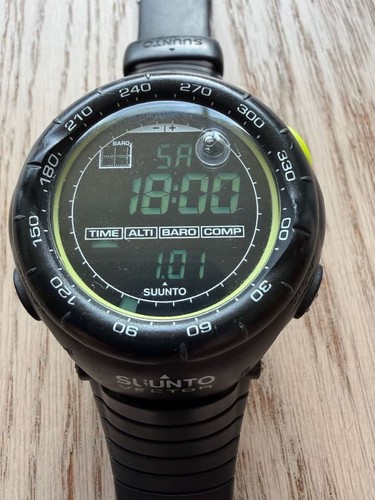 Suunto vector watch black - black, lime