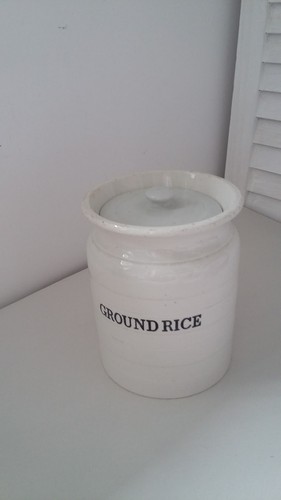 Vintage white ironstone ground