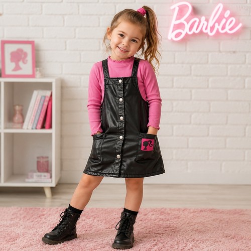 Barbie girls black - girls, 4t