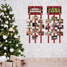 2x Christmas Card Holder Xmas