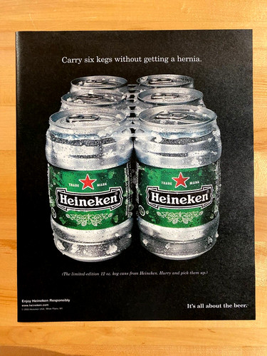 2000 vintage print - ad, heineken