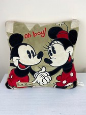 Mickey and Minnie Mouse cushion, "Oh Boy!". Disney