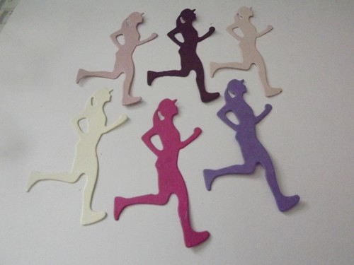 Die cuts lady jogging - , cut