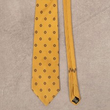 Vintage Patterned Silk Tie Beige Van Heusen