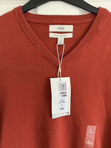 Men neck cotton - v-neck,