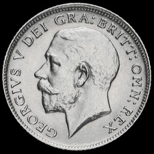 1918 George V Silver Sixpence