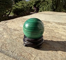 Natural Malachite Round Sphere