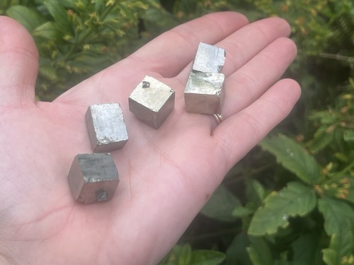 Pyrite cube natural mineral - pyrite,