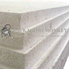 WHITE FOAM PACKING SHEETS 2400X1200X100MM POLYSTYRENE INSULATION BOARDS
