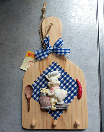 Kitchen keyrack wooden - kitchen, 3-hook