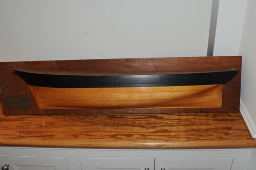Rare vintage half hull ship - rare,