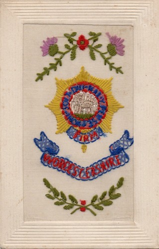 Ww1 patriotic embroidered silk - ww1,