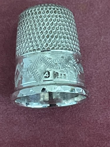 Silver thimble size james - silver, thimble,