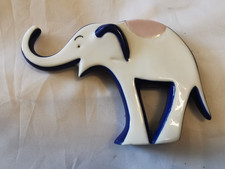 Mid Century Royal Dux Bohemia Czech porcelain Elephant