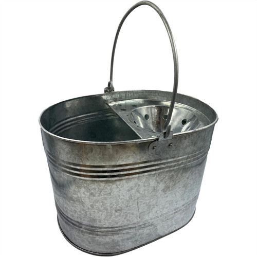 Metal mop bucket 12l - metal,