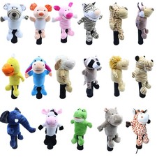 Novelty Golf Club Headcover Soft Animal Wood Driver Head Cover  Sleeve Sets NEW