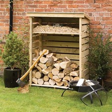 Wooden log store backdoor - log, &