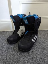 New Men's Adidas ZX Snow Surf Alpin Snowboard Boots - Black & Blue - Size UK 8.5