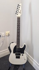 Soloking MT-1 Modern Telecaster 24 SS fret Electric Guitar Hot Humbuckers White