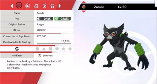 Pokemon sword shield zarude - pokemon,