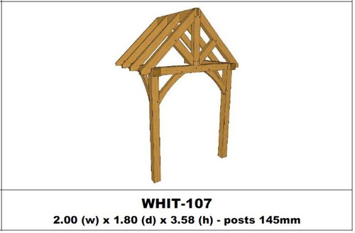 European oak porch - oak,