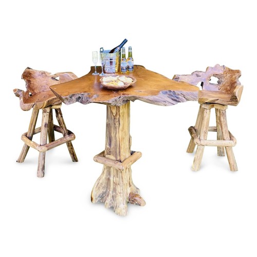 Teak root high bar - bar, table