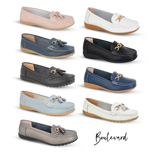 Boulevard ladies wide loafers - boulevard,