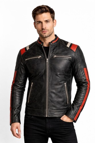 Men black retro red - black,