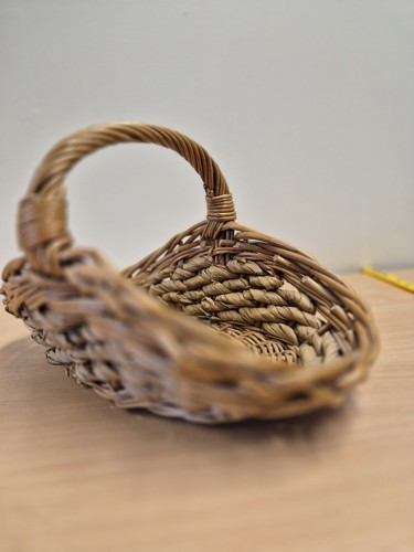 Vintage wicker shopping basket - vintage,
