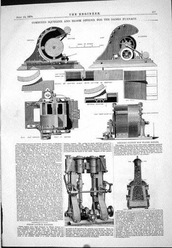 Old print 1874 squeezer bloom - old,