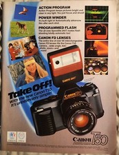 1983 Canon T50 Camera Vintage