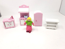 Early Learning Centre ELC Rosebud Wooden Dolls House - Kitchen Furniture & Doll